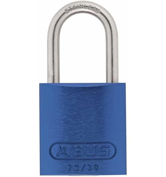 ABUS Vorhangschloss Aluminium 72IB/30 Blau Vs. 3 ABUS Vorhangschloss Aluminium 72IB/30 Blau Vs.