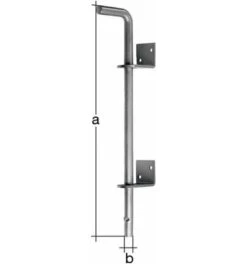 GAH Alberts Bodenschieber L600xS16mm STA Verz.verzinkt A Bolz.-Tor 40mm