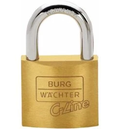 Burg Wächter Burg-Wächter AV-Zylindervorhangschloss, C-Line 222 50, Messing Massiv