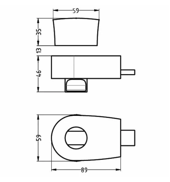 Hermeta Einsteckschloss, DIN Links 5 Hermeta Einsteckschloss, DIN Links – Bild 3