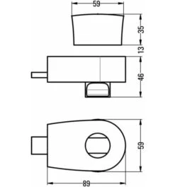 Hermeta Einsteckschloss, DIN Rechts -Abus Lock Geschaft einsteckschloss fuer sonstige tuer 1536019 czm