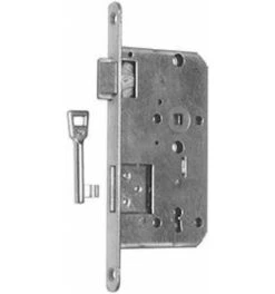 Bever Einsteckschloss 242 B TGL, 18mm, 220mm, 55mm, Zimmertür, DIN Links
