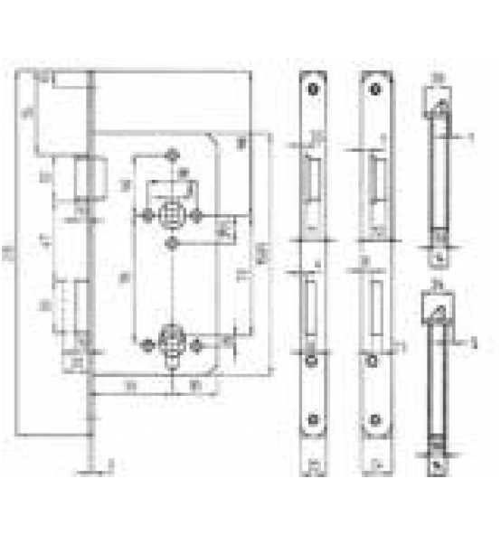 Bever Einsteckschloss 2420 P, 20mm, 235mm, 55mm, Zimmertür, DIN Rechts, Gefälzt, Silberfarbig 4 Bever Einsteckschloss 2420 P, 20mm, 235mm, 55mm, Zimmertür, DIN Rechts, Gefälzt, Silberfarbig – Bild 2