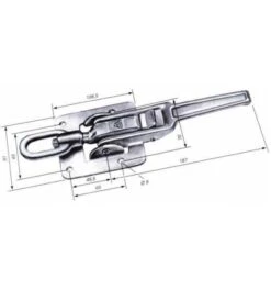 Exzenterverschluss Gr.1 Mit Zugöse U.Anschraubspl.