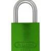 ABUS Vorhangschloss Aluminium 72LL/40 Grün Vs. Lock-Tag -Abus Lock Geschaft gruen 1584572 czm