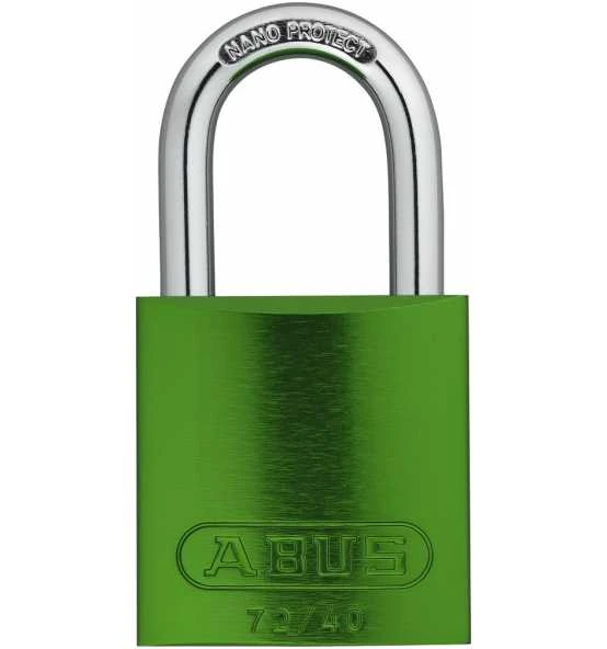 ABUS Vorhangschloss Aluminium 72/40 Grün Gl. 3 ABUS Vorhangschloss Aluminium 72/40 Grün Gl.