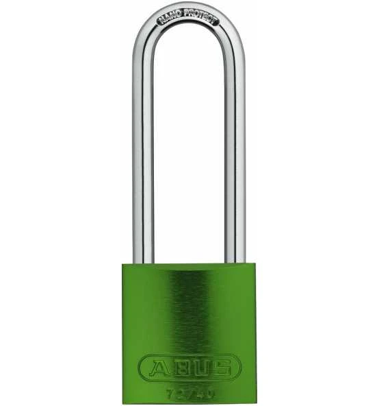 ABUS Vorhangschloss Aluminium 72/40HB75 Grün Gl. 3 ABUS Vorhangschloss Aluminium 72/40HB75 Grün Gl.