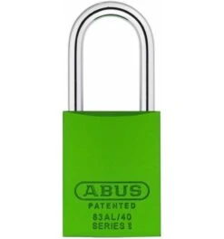 ABUS Vorhangschloss Service 83AL/40 Grün Vs. -Abus Lock Geschaft gruen 1585425 czm