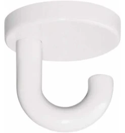 HEWI Einzelhaken 477.90.015 Unterkopfh.A.50mm PA 99 Reinweiß H.50mm D.50mm