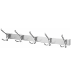 Huthakenleiste 0822-0825 5 Hak.A.96mm LM Silberf.elox.H.102mm HERMETA