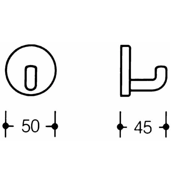 HEWI Einzelhaken 477.90.010 Einfach A.45mm PA Rubinrot 33 D.50mm 5 HEWI Einzelhaken 477.90.010 Einfach A.45mm PA Rubinrot 33 D.50mm – Bild 3