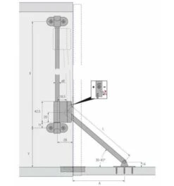 Hettich MB- Klappenhalter, Klappenh. 350-39 Mm, Klassik D, 16174, Links-rechts -Abus Lock Geschaft klappenhalter 116771 czm