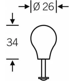 FSB Möbelknopf, M4, ALU, Modell 3654, Eloxiert F1 -Abus Lock Geschaft knopf 117489 czm