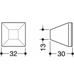 HEWI Möbelknopf 547.32B1 Ku.99 Reinweiß Matt -Abus Lock Geschaft knopf 1534808 czm 2