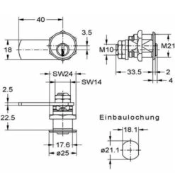 JuNie Zyl.-Hebelschl.Nr. 2931 Vern. MS M21 (1) -Abus Lock Geschaft magnetschnaepper 371570 czm