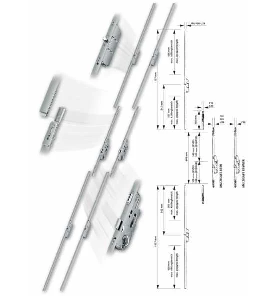 Renovierungsschloss Multisafe PZW 24/65/92/10mm U-St.silber 648mm R FUHR 4 Renovierungsschloss Multisafe PZW 24/65/92/10mm U-St.silber 648mm R FUHR – Bild 3