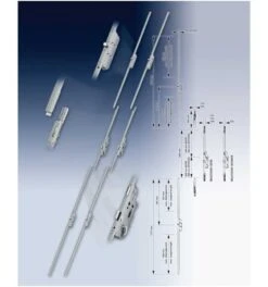 Anschlußstulp Multisafe MA F-St.20mm L.1177mm FUHR -Abus Lock Geschaft mehrfachverriegelung 1535064 czm