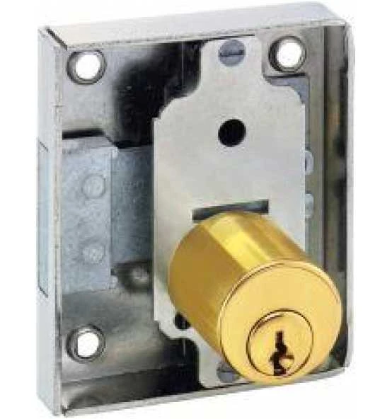 JuNie Zyl.Riegelschloss D25 Mm Rs Zyl.matt.vern. 3 JuNie Zyl.Riegelschloss D25 Mm Rs Zyl.matt.vern.