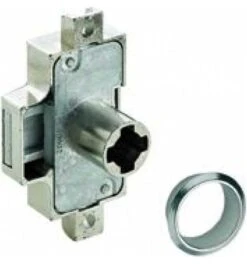 Hettich MB-Zyl.-Drehstangenschloss-Set, Prestige 200, 9136129,D 25, Rechts/links, Vernickelt