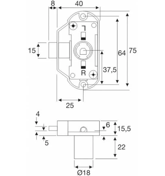 Drehst.-Schl.gl.25mm Inkl.I.-Zyl.BMB 4 Drehst.-Schl.gl.25mm Inkl.I.-Zyl.BMB – Bild 2