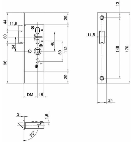 SSF Rohrrahmenschloss RR 02 FSk FK 24/30-08 EST003 Ktg. Fallenschloss Kurz 4 SSF Rohrrahmenschloss RR 02 FSk FK 24/30-08 EST003 Ktg. Fallenschloss Kurz – Bild 2
