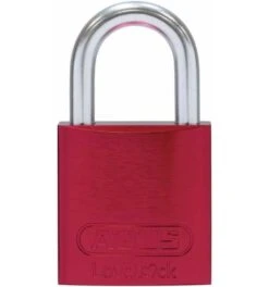 ABUS Vorhangschloss Aluminium 72LL/40 Rot Vs. Lock-Tag