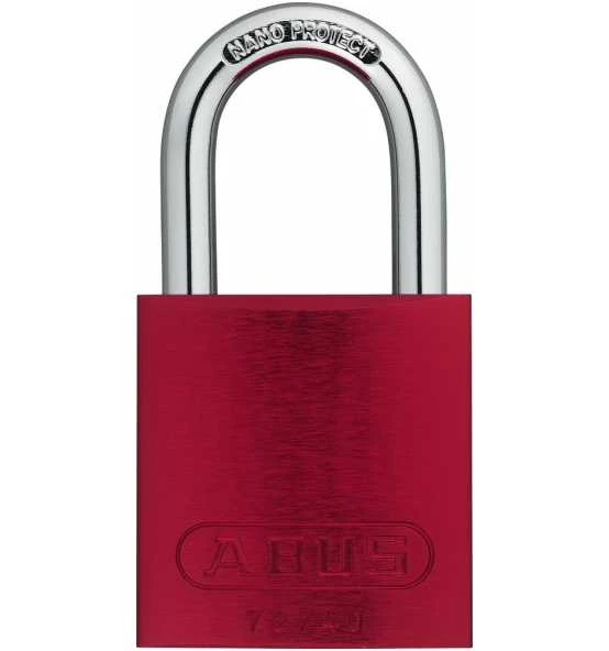 ABUS Vorhangschloss Aluminium 72/40 Rot Vs. Lock-Tag 3 ABUS Vorhangschloss Aluminium 72/40 Rot Vs. Lock-Tag