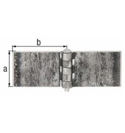 GAH Alberts Scharnier 80x80mm STA Roh 6mm
