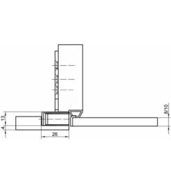 Simonswerk Magnetplatte KCM 50 FZ Verz. -Abus Lock Geschaft schliessblech 1535425 czm