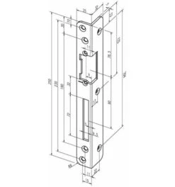 ASSA ABLOY Sicherh.-Winkelschließbl.069 S.3mm VA Ma DIN R