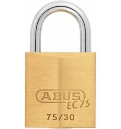 ABUS Vorhangschloss Messing 75/30 Gl.-7341 -Abus Lock Geschaft schloss 75 1584920 czm