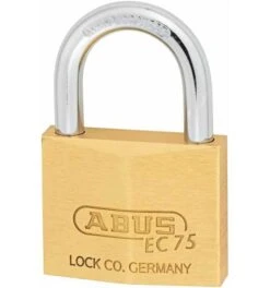 ABUS Vorhangschloss Messing 75/50 Gl.-7561 -Abus Lock Geschaft schloss 75 1584927 czm