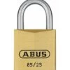 ABUS Vorhangschloss Messing 85/25 Gl.-0304
