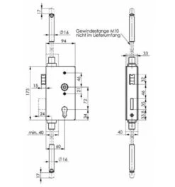 AMF Schlosskasten 140UMV-40, PZ, E72, VK8, D60, 1-tourig, Bl 5 AMF Schlosskasten 140UMV-40, PZ, E72, VK8, D60, 1-tourig, Bl -Abus Lock Geschaft schlosskasten 117165 czm