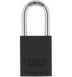 ABUS Vorhangschloss Service 83AL/40 Schwarz Ohne Zylinder