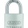 ABUS Vorhangschloss TITALIUM 64TI/40+HB63 Triples B/SB -Abus Lock Geschaft silber 1585408 czm