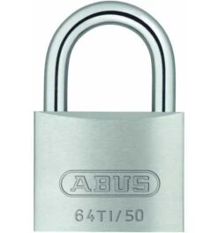 ABUS Vorhangschloss TITALIUM 64TI/50 Gl.-6513 -Abus Lock Geschaft silber 1585452 czm 1