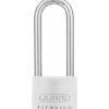 ABUS Vorhangschloss TITALIUM 64TI/50HB80 Gl.-6514 -Abus Lock Geschaft silber 1585453 czm 2