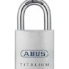 ABUS Vorhangschloss TITALIUM 80TI/40 Vs. Lock-Tag -Abus Lock Geschaft silber 1585459 czm