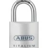 ABUS Vorhangschloss TITALIUM 80TI/45 Gl.-8011 -Abus Lock Geschaft silber 1585462 czm 2