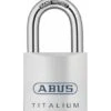 ABUS Vorhangschloss TITALIUM 80TI/50 Gl.-8012 -Abus Lock Geschaft silber 1585463 czm