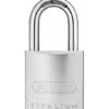 ABUS Vorhangschloss TITALIUM 86TI/45 Ohne Zylinder -Abus Lock Geschaft silber 1585495 czm
