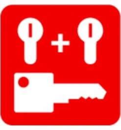 ABUS Vorhangschloss TITALIUM 80TI/50 Vs. Lock-Tag -Abus Lock Geschaft silber 1586220 czm 17