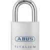 ABUS AV-Zylindervorhangschloss, Titalium 80TI/40, TITALIUM-Spezialaluminium -Abus Lock Geschaft silber 312631 czm