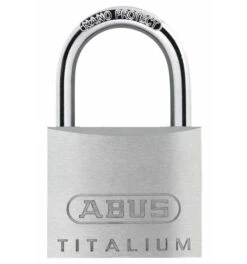 ABUS Vorhangschloss TITALIUM 64TI/50 Gl.-6513 -Abus Lock Geschaft silber 975923 czm