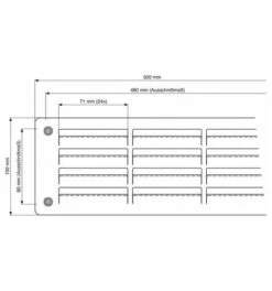 HOJU Türlüftung 500 X 100 Mm, Edelstahl 7 HOJU Türlüftung 500 X 100 Mm, Edelstahl -Abus Lock Geschaft stegblech 181907 czm