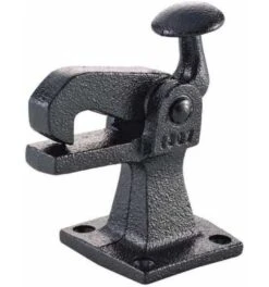 KWS Torfeststeller, 1307, Mit Anschraubplatte, Temperguss Schwarz, B34 Mm, H100 Mm, L106 Mm