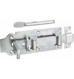 GAH Alberts Rollenschlossriegel 64/SF/K2Z/200 Mm Verzinkt Gelb