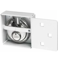 ABUS Überfalle- Und Vorhangschloss-Kombination 141/200 Weiß + 26/70 Gl. 7 ABUS Überfalle- Und Vorhangschloss-Kombination 141/200 Weiß + 26/70 Gl. -Abus Lock Geschaft ueberfalle drahtueberfalle 1585311 czm