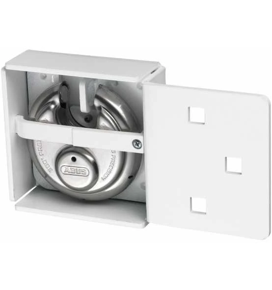 ABUS Überfalle- Und Vorhangschloss-Kombination 141/200 Weiß + 26/70 Gl. 4 ABUS Überfalle- Und Vorhangschloss-Kombination 141/200 Weiß + 26/70 Gl. – Bild 2